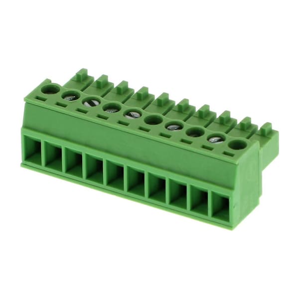 Molex Pluggable Terminal Blocks 3.5Mm Euro Plug Ra G Ro Plug Ra Grn 10Ckt 395005010 - main